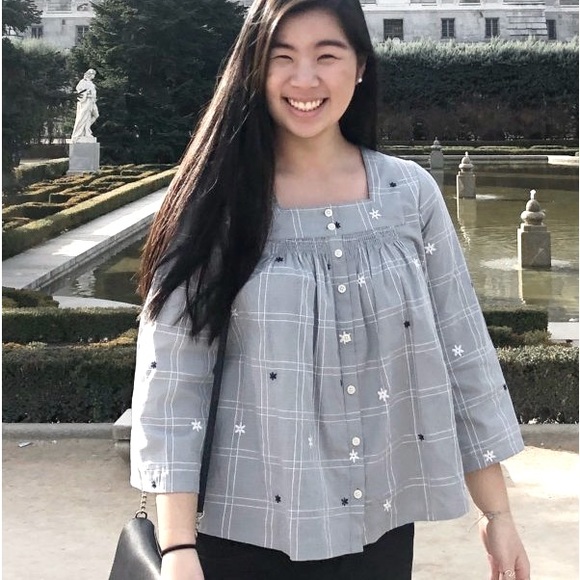 Madewell EmbroideredSwing Blouse Top - Picture 5 of 13